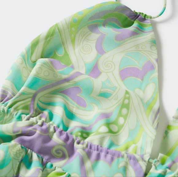 MANGO Flowy maxi dress - Picture 4 of 5